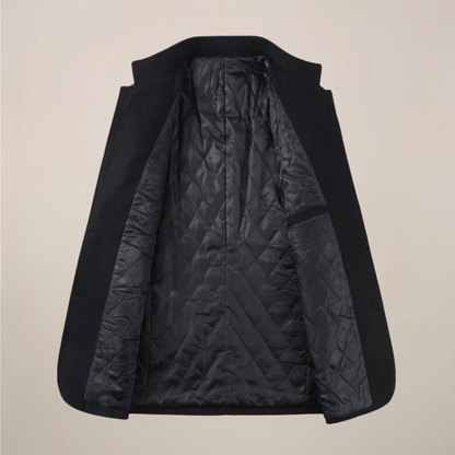 Classic Fit Long Winter Coat for Men