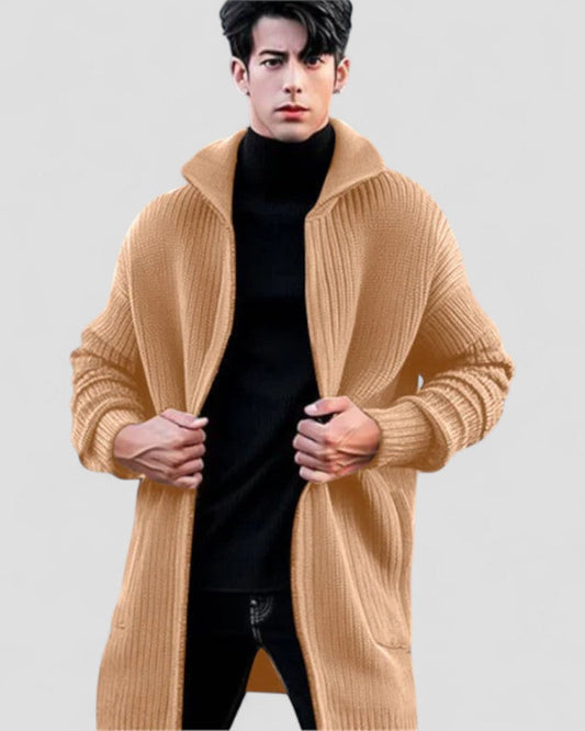 Men's Big Cozy Cable Knit Sweater - OutfitLondon