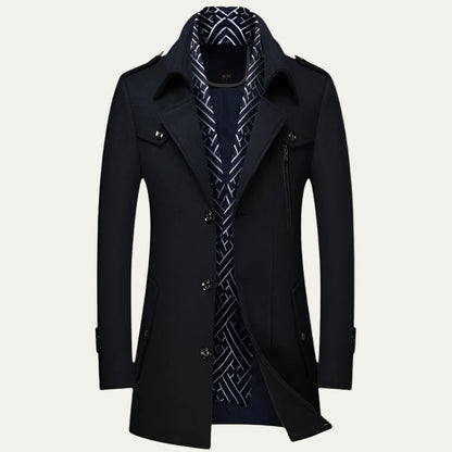 Classic Navy Short Trench Coat