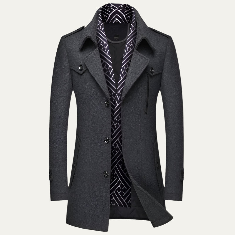 Classic Navy Short Trench Coat