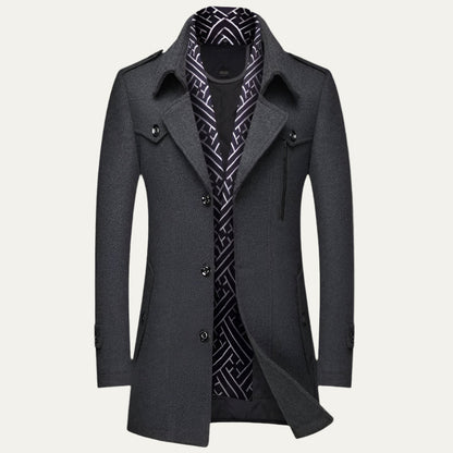 Classic Navy Short Trench Coat