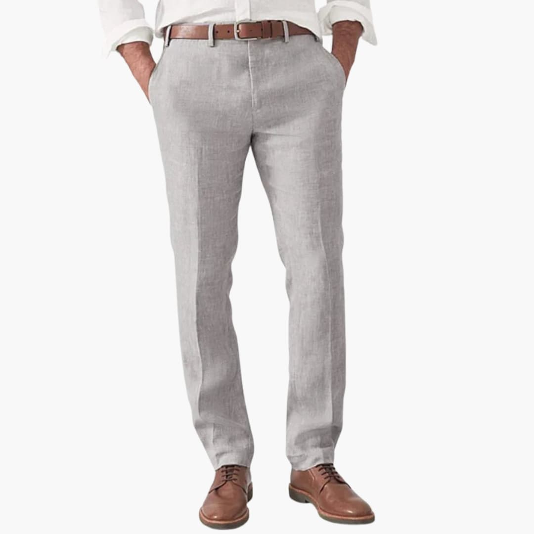 Men's Modern Slim Fit Cotton Trousers