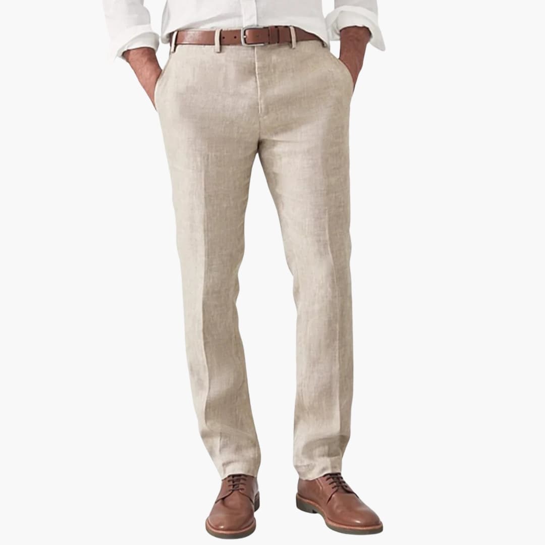 Men's Modern Slim Fit Cotton Trousers