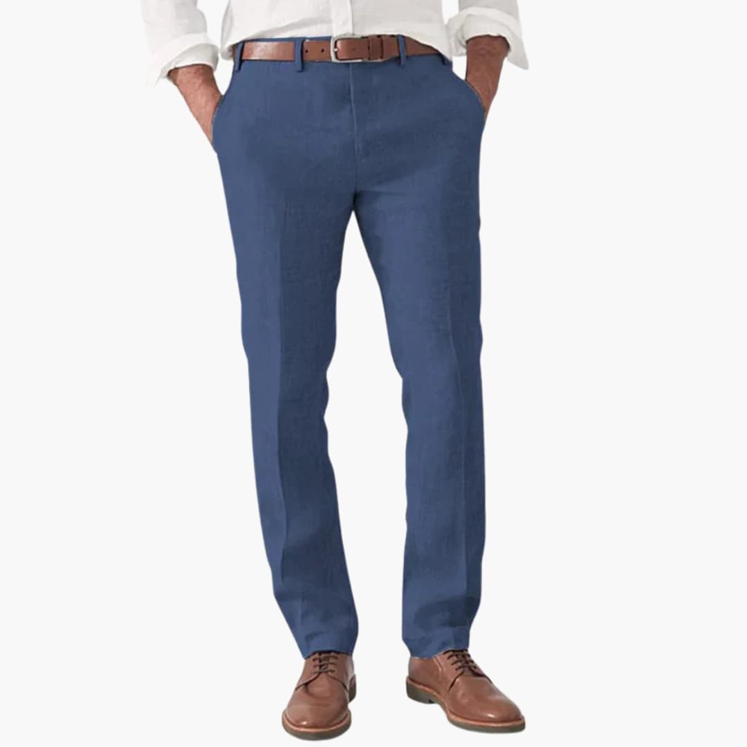 Men's Modern Slim Fit Cotton Trousers