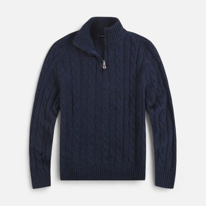 Men's Cable Knit Cardigan Sweater
