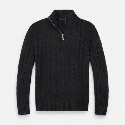 Men's Cable Knit Cardigan Sweater