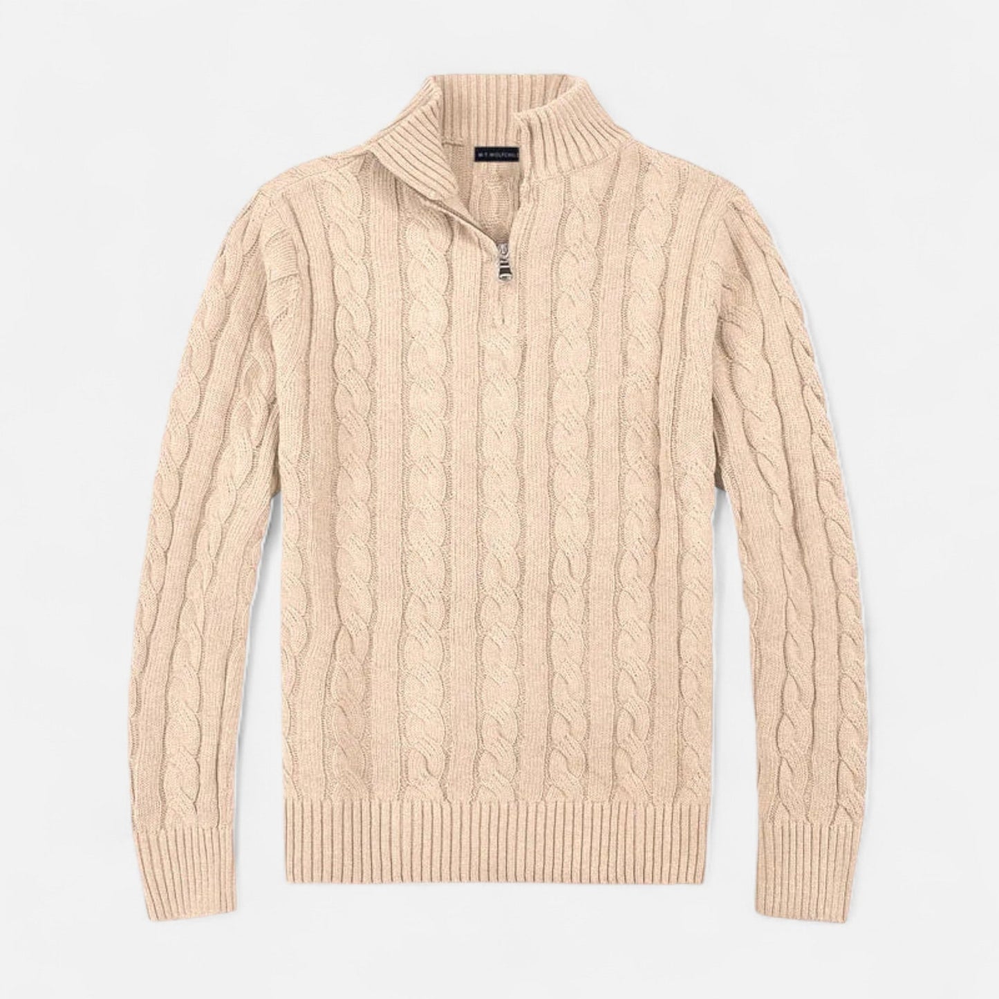 Men's Cable Knit Cardigan Sweater