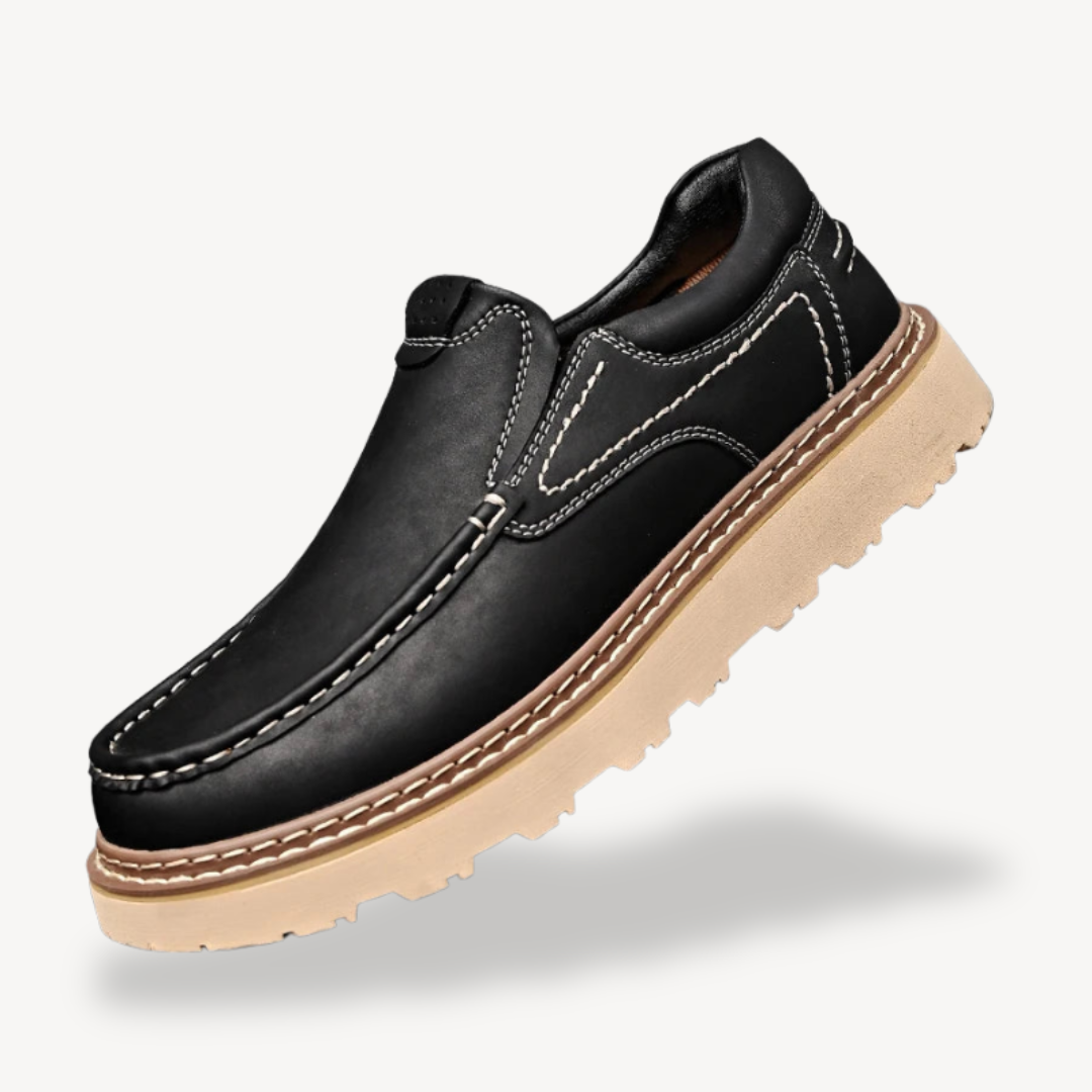 Comfortable Brown Leather Men's Shoes