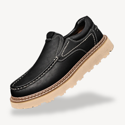Comfortable Brown Leather Men's Shoes