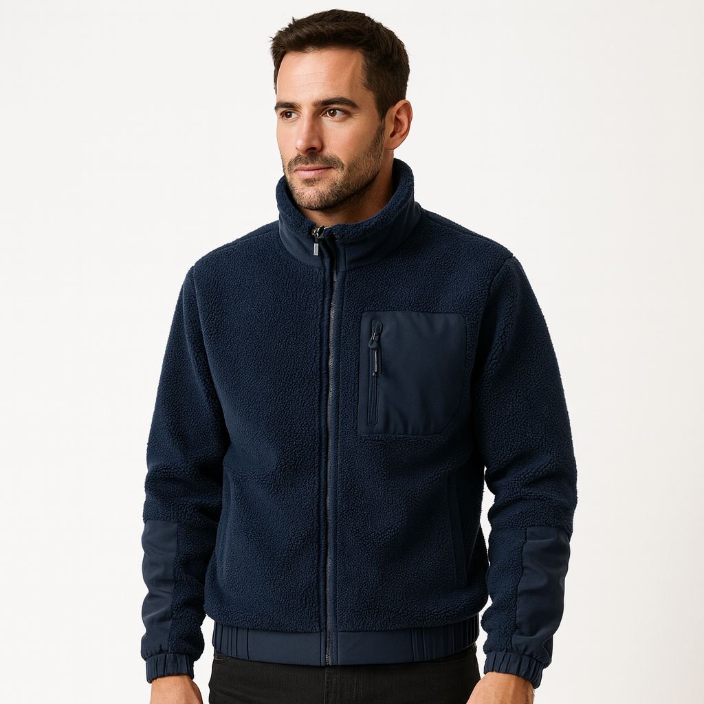 Warm Plush Fleece Men's Coat - OutfitLondon