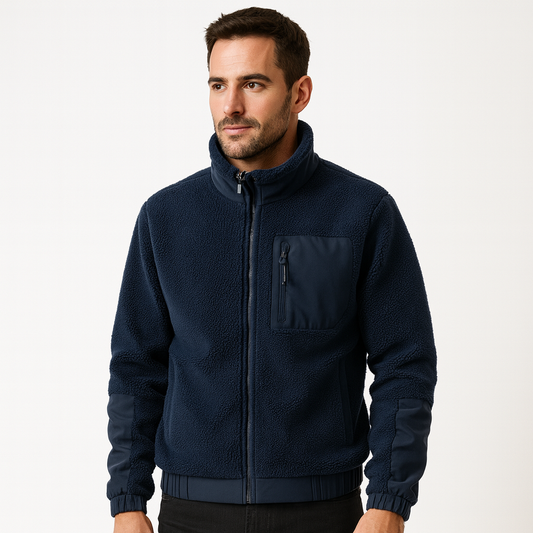Warm Plush Fleece Men's Coat - OutfitLondon