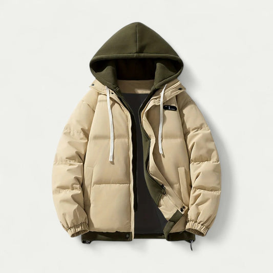 Warm Waterproof Double Layer Puffer Coat - OutfitLondon