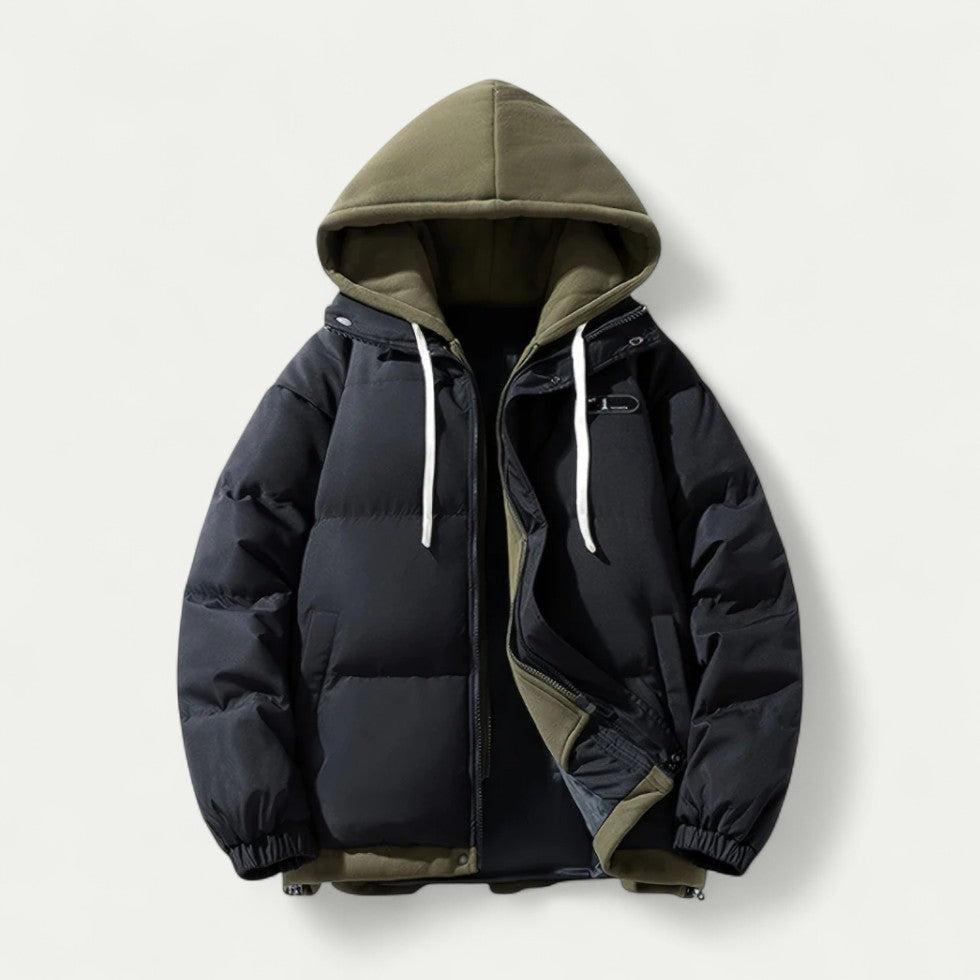 Warm Waterproof Double Layer Puffer Coat