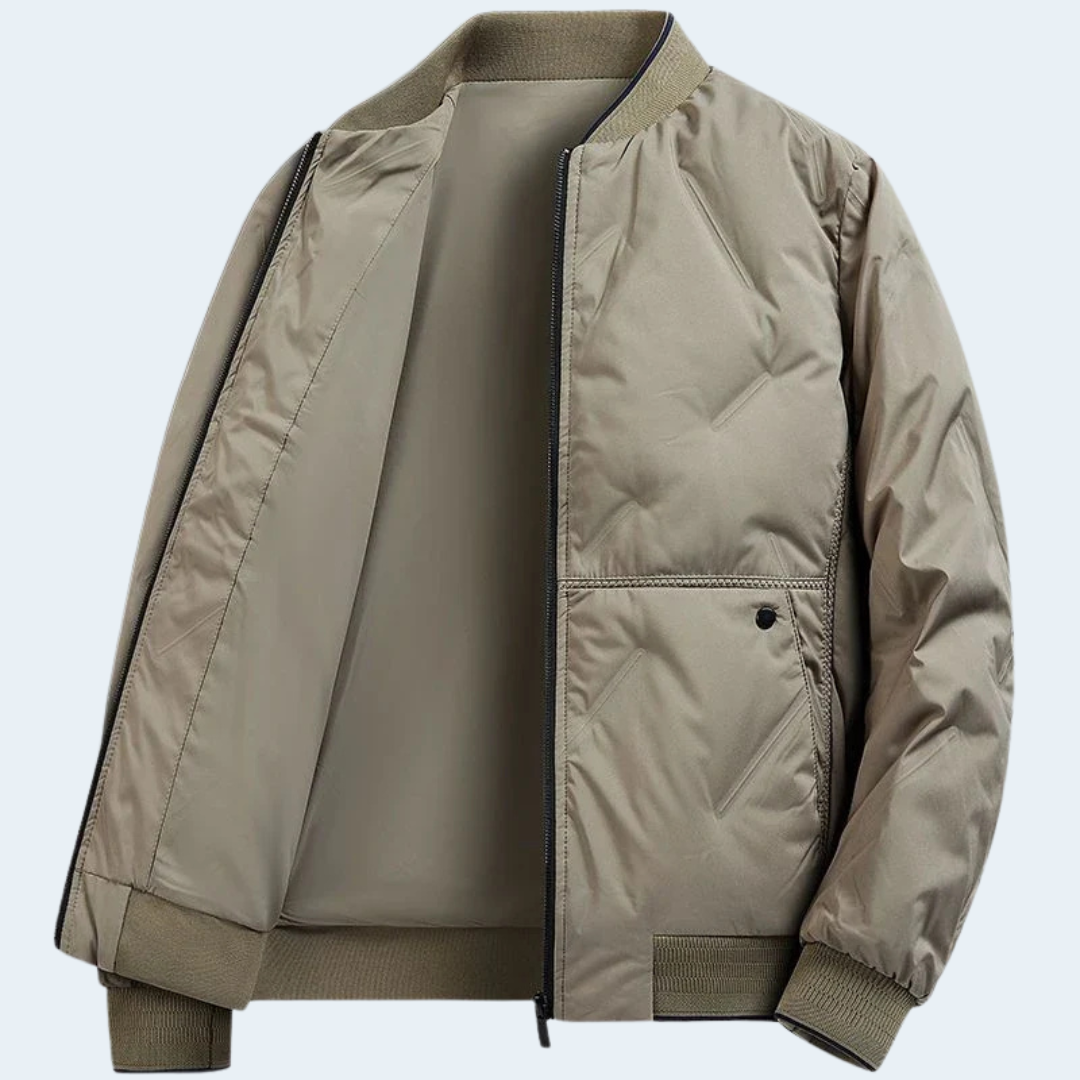 Warm Padded Men's Bomber Coat - OutfitLondon