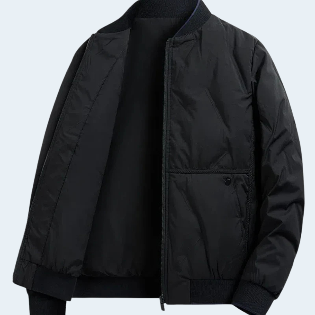 Warm Padded Men's Bomber Coat