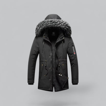 Warm Synthetic Fur Lined Parka Coat - OutfitLondon