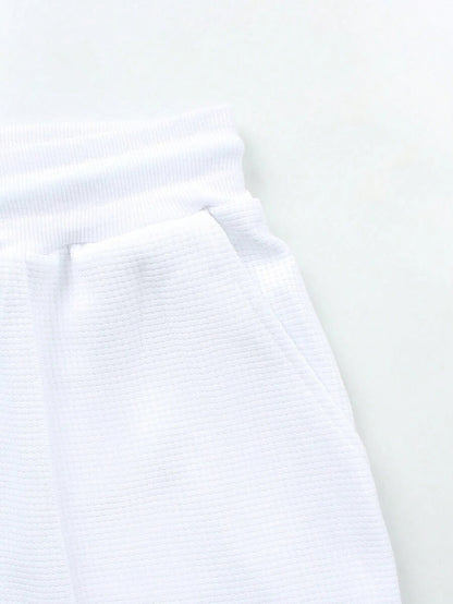 Men's Casual Cotton Polo Shirt and Shorts Set