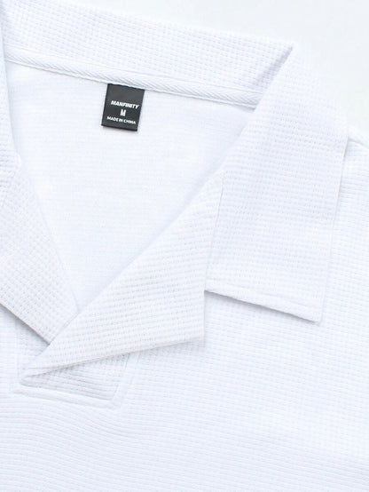 Men's Casual Cotton Polo Shirt and Shorts Set