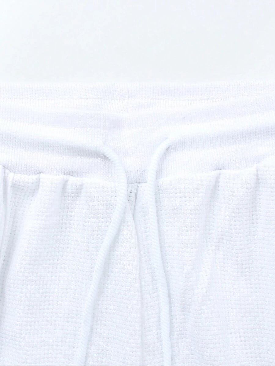 Men's Casual Cotton Polo Shirt and Shorts Set