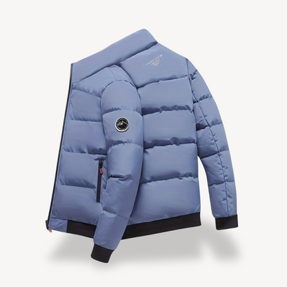Men's Black Padded Bomber Jacket