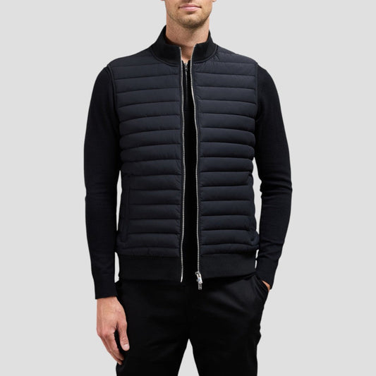 Warm Men's Quilted Sleeveless Puffer Vest Jacket - OutfitLondon