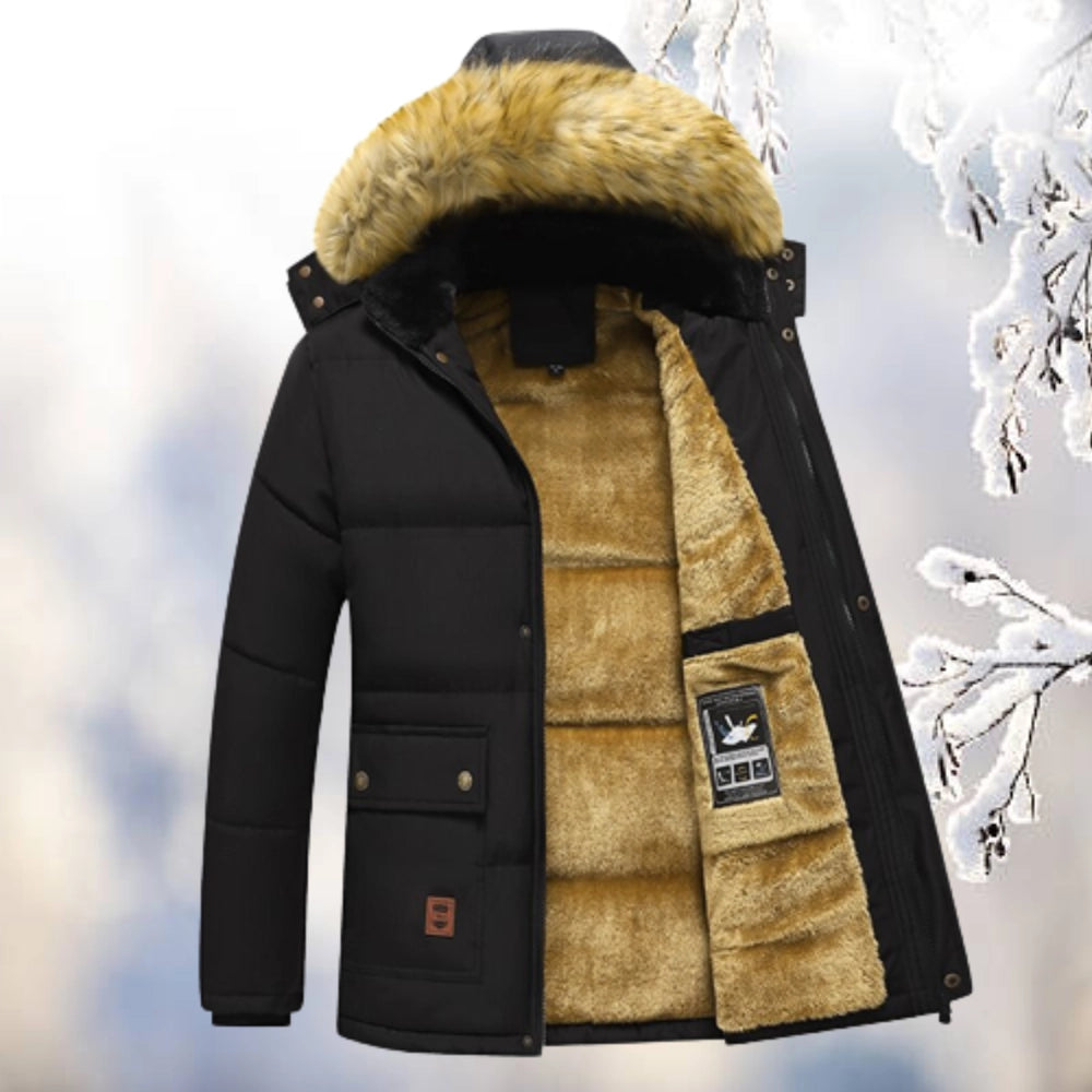 Warm Quilted Parka Jacket for Men - OutfitLondon