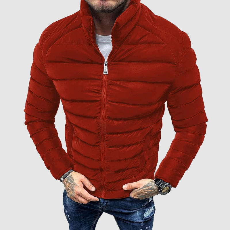 Warm Quilted Down Men's Winter Parka Jacket
