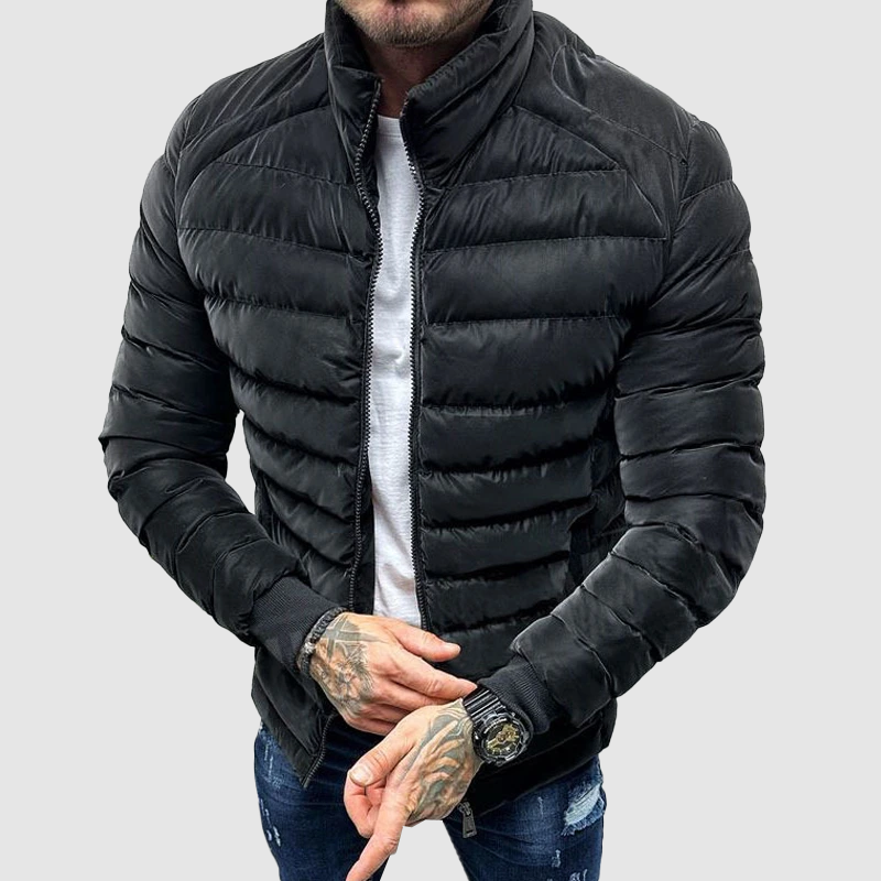 Warm Quilted Down Men's Winter Parka Jacket