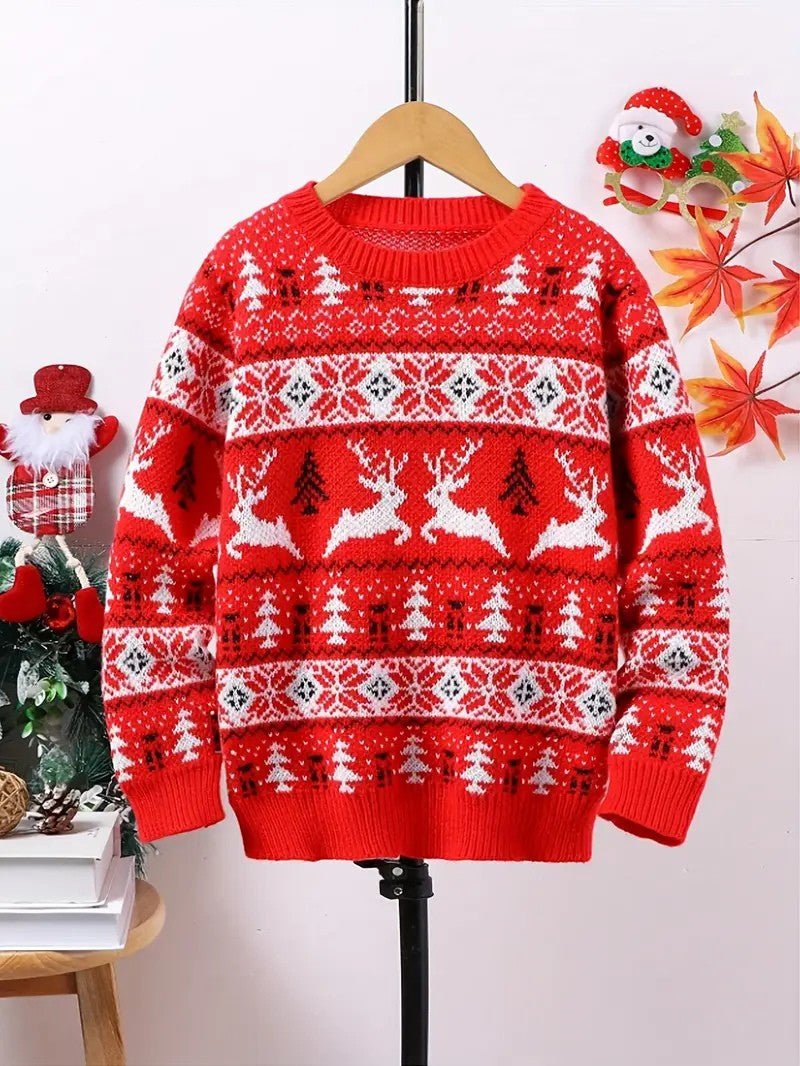 Festive Holiday Reindeer Sweater for Men - OutfitLondon