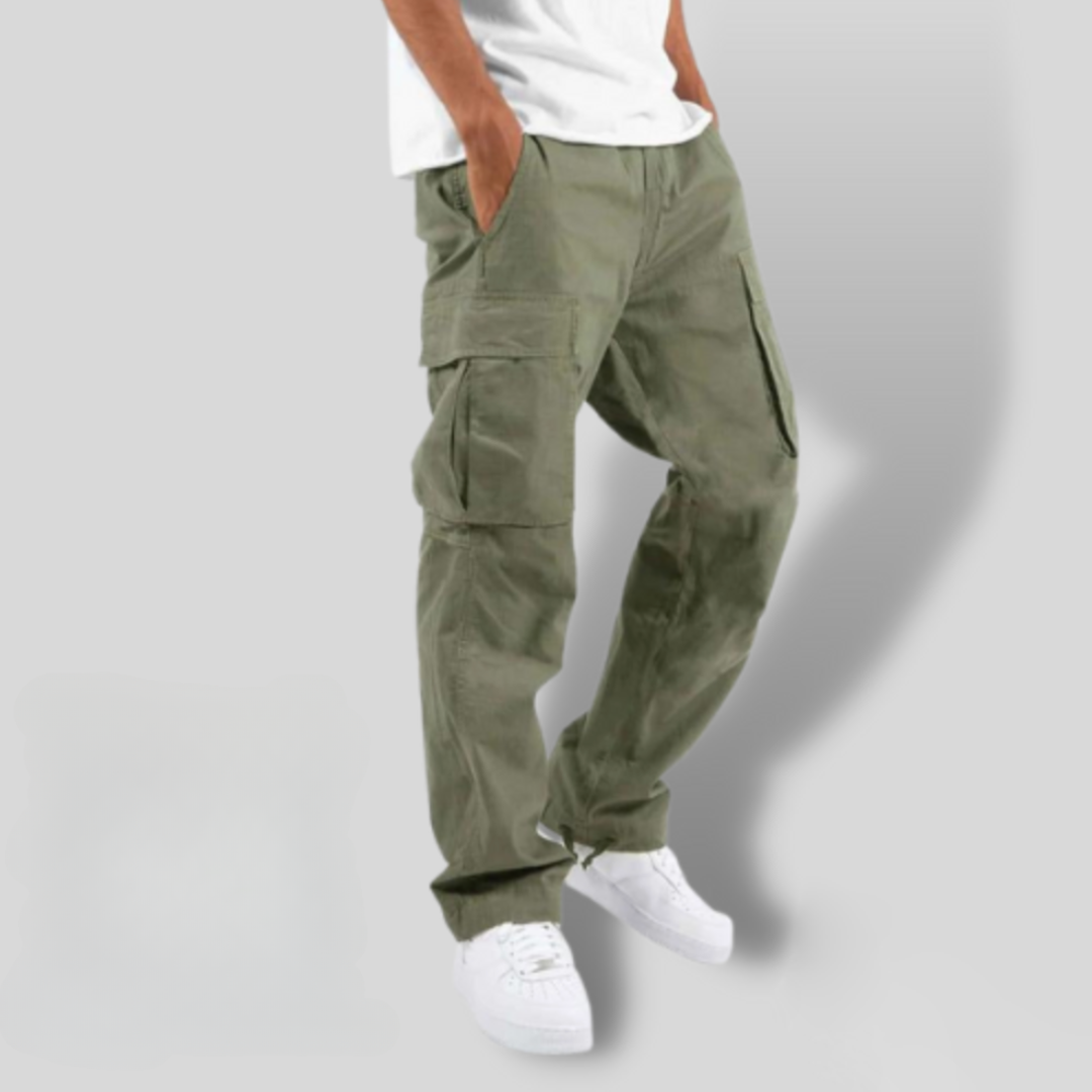 Relaxed Fit Mens Stretch Cargo Pants - OutfitLondon