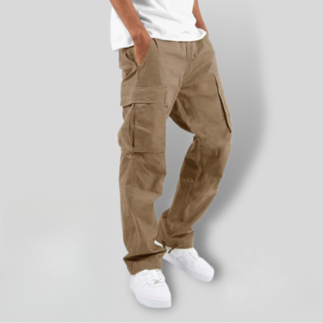 Relaxed Fit Mens Stretch Cargo Pants