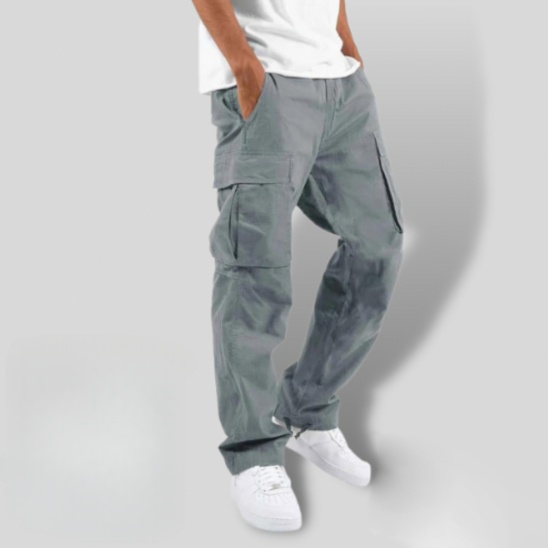 Relaxed Fit Mens Stretch Cargo Pants