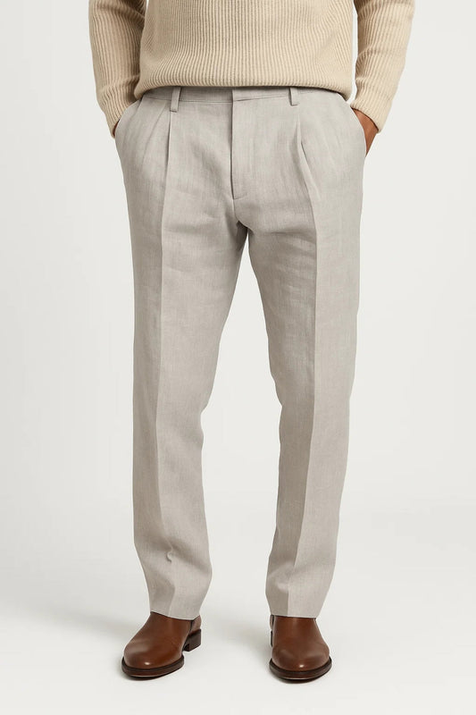 Men's Casual Relaxed Fit Straight Leg Cotton Pants
