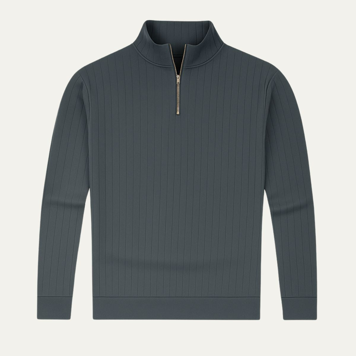 Men's Thick Textured Quarter Zip Pullover Sweater