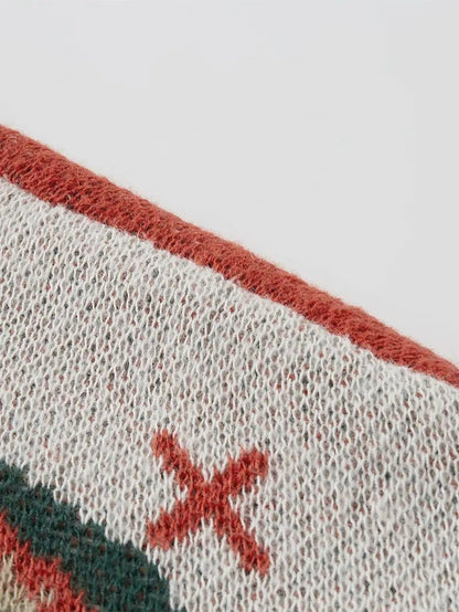 Holiday Chevron Pattern Winter Knit Sweater