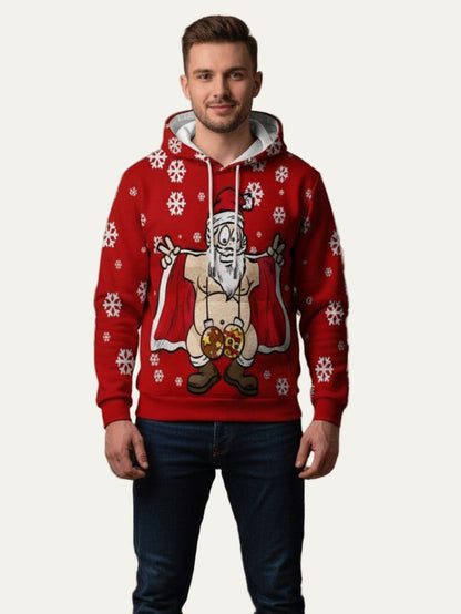 Men's Humorous Xmas Sweatshirt Hoodie - OutfitLondon