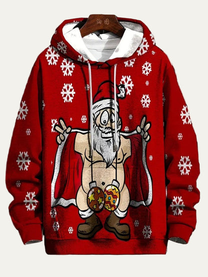 Men's Humorous Xmas Sweatshirt Hoodie