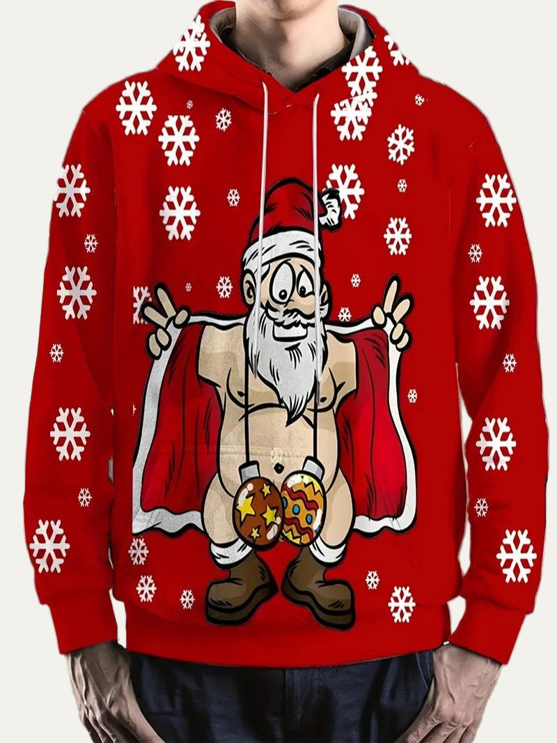 Men's Humorous Xmas Sweatshirt Hoodie