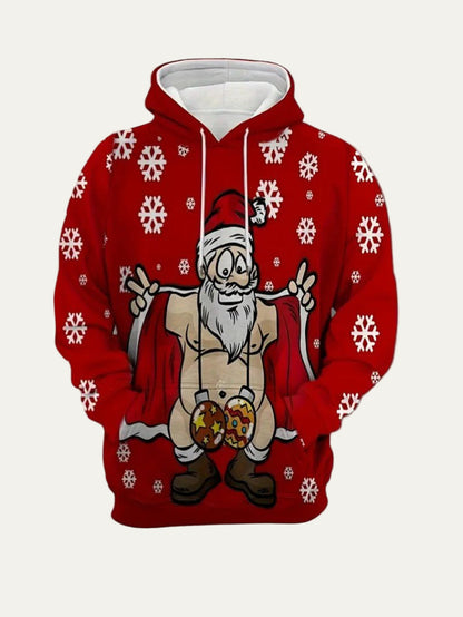 Men's Humorous Xmas Sweatshirt Hoodie