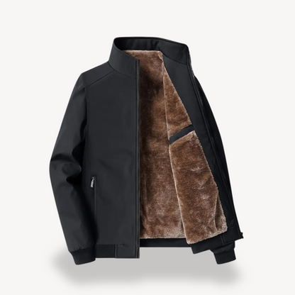 Warm Faux Fur Insulated Mens Winter Jacket