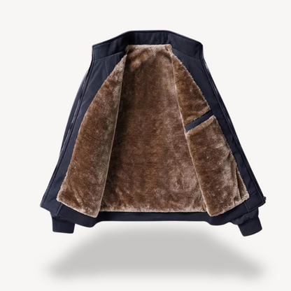 Warm Faux Fur Insulated Mens Winter Jacket