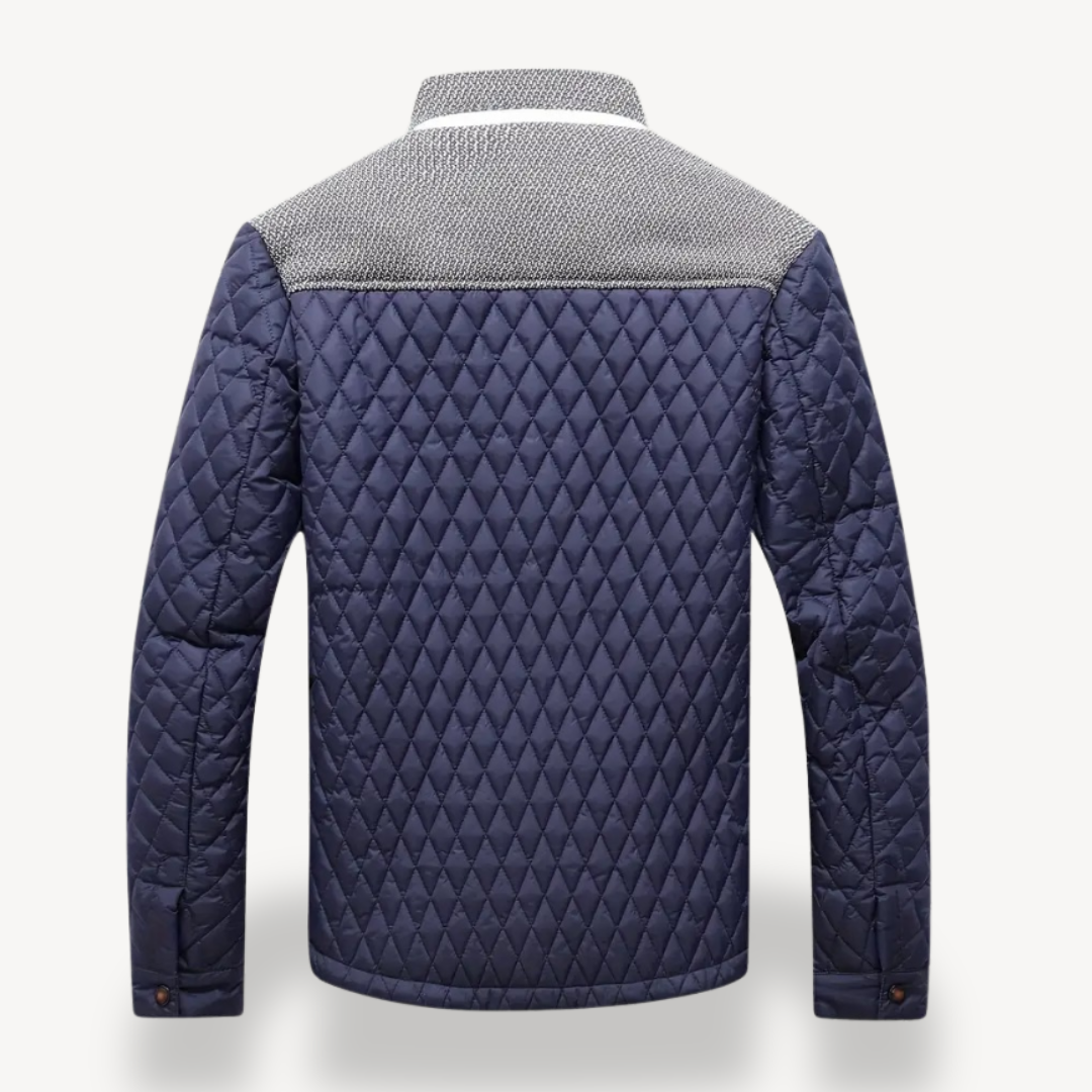 Men's Padded Knitted Bomber Coat
