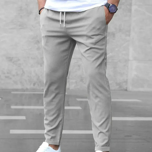 Comfortable Fit Jogger Sweatpants Elastic Waist Pants - OutfitLondon