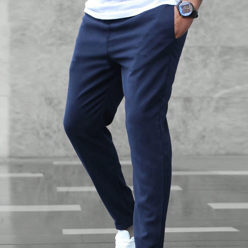 Comfortable Fit Jogger Sweatpants Elastic Waist Pants