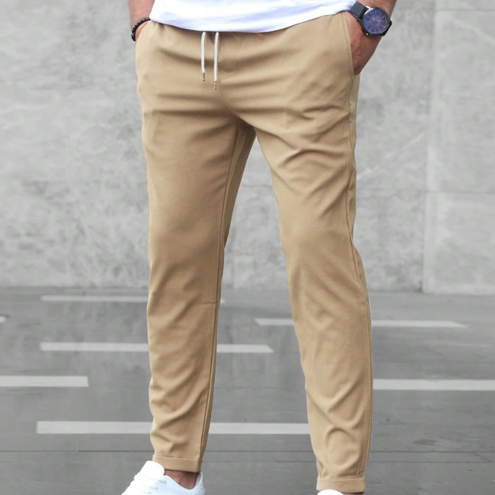 Comfortable Fit Jogger Sweatpants Elastic Waist Pants