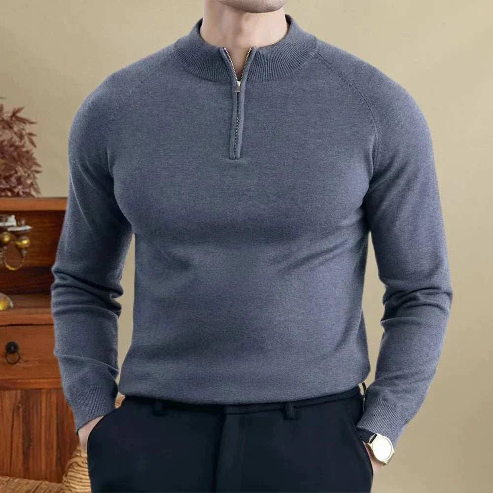 Men's Classic Fit Wool Crew Sweater