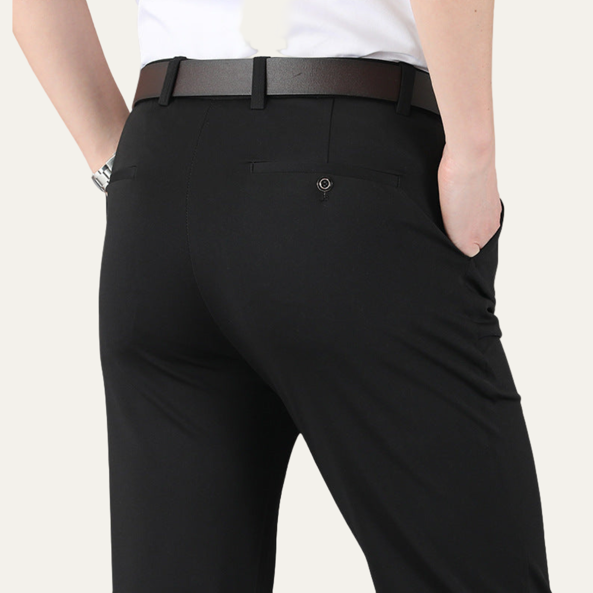 Slim Fit Formal Work Pants - OutfitLondon