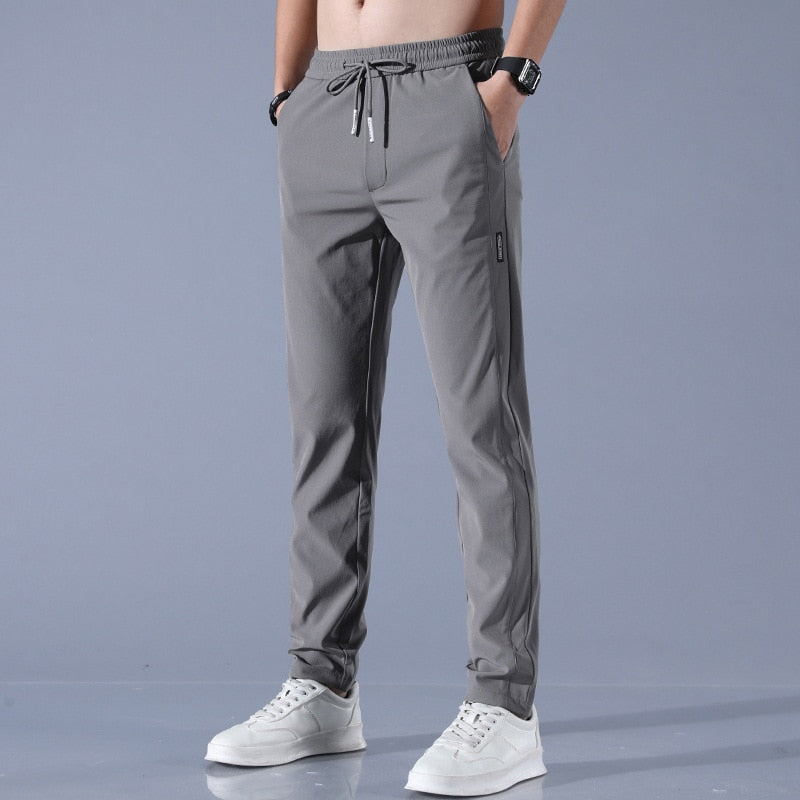 Relaxed Fit Stretch Waist Pants