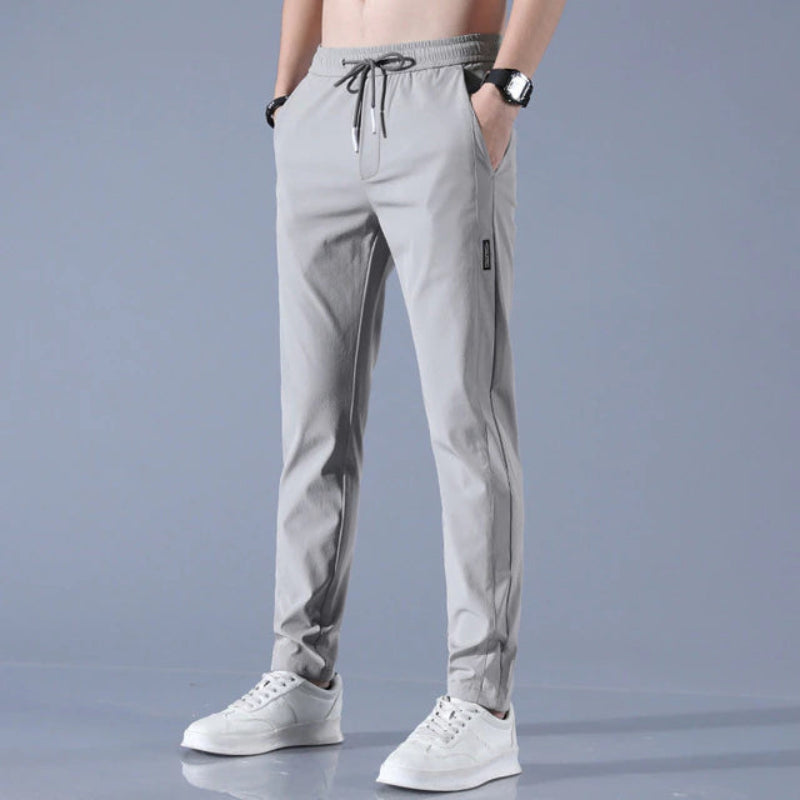 Relaxed Fit Stretch Waist Pants