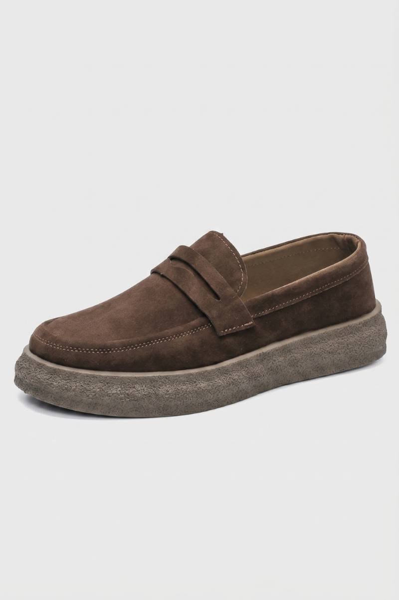 Men's Casual Leather Slip-On Loafers